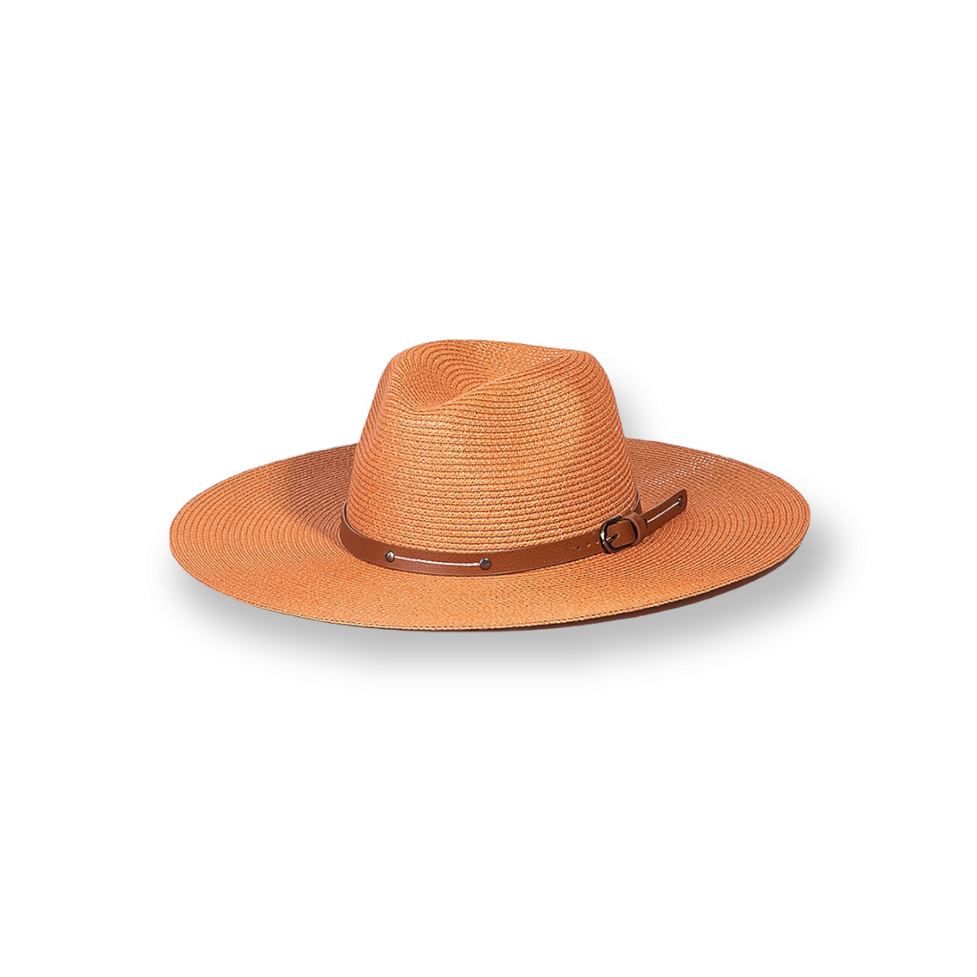 Woven Buckle Band Fedora Hat