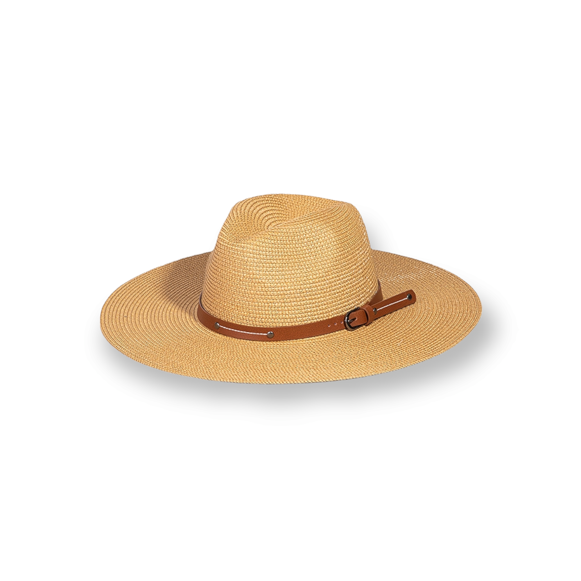 Woven Buckle Band Fedora Hat