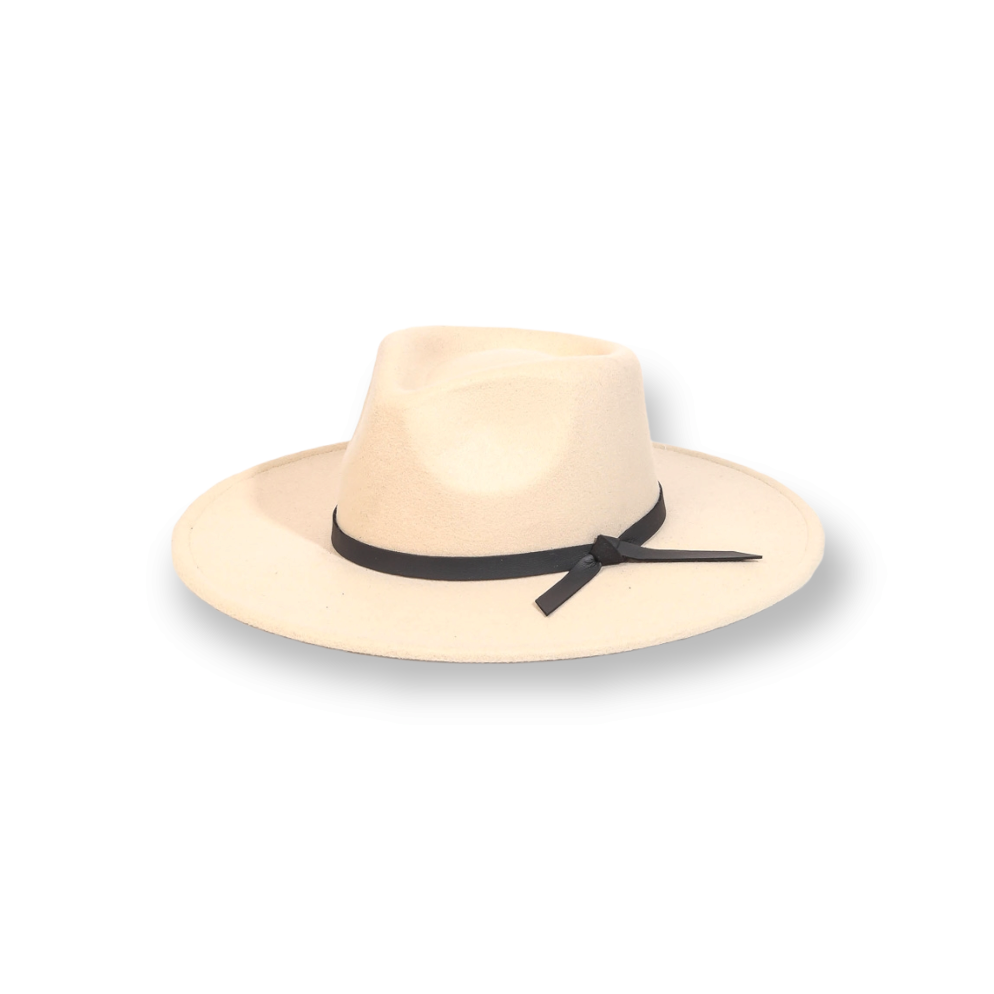 Thin Faux Leather Strap Fedora Fashion Hat