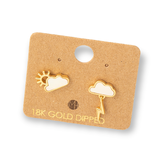 Mini Cloud Stud Earrings