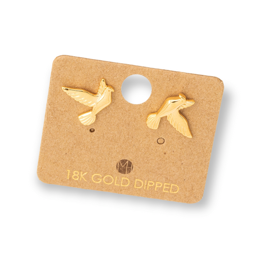 Mini Dove Stud Earrings