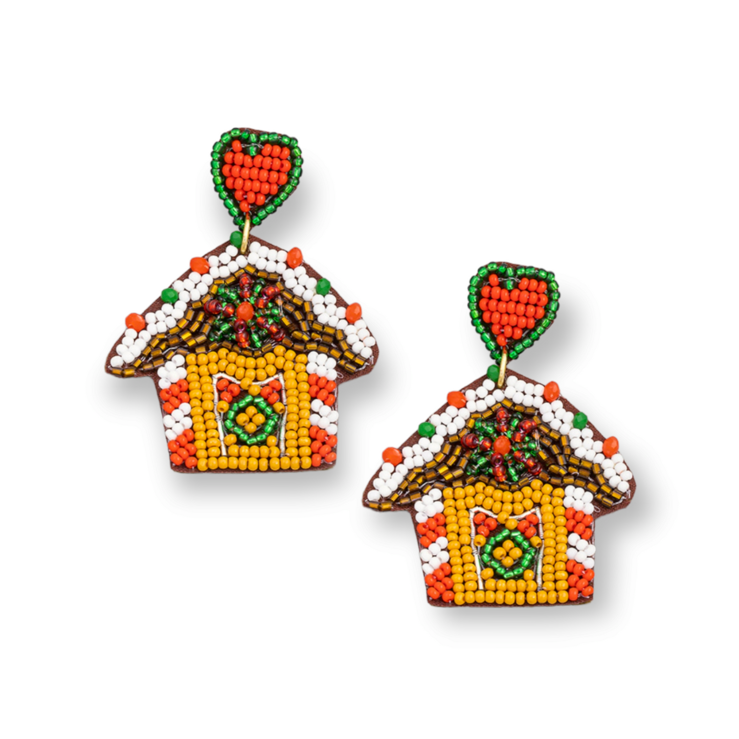 Gingerbread house earrings deals