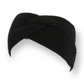 Knit Twist Stretchy Headband black