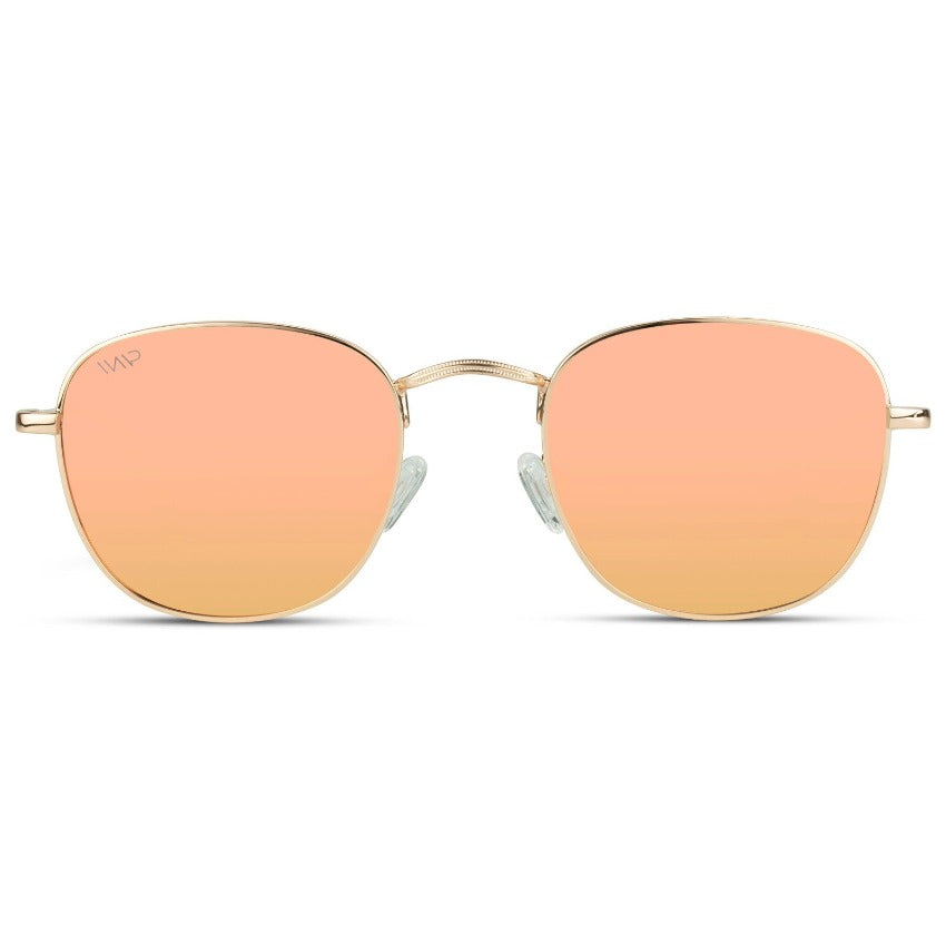 NOVA Retro Round Framed Metal Sunglasses