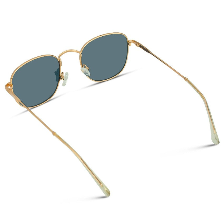 NOVA Retro Round Framed Metal Sunglasses