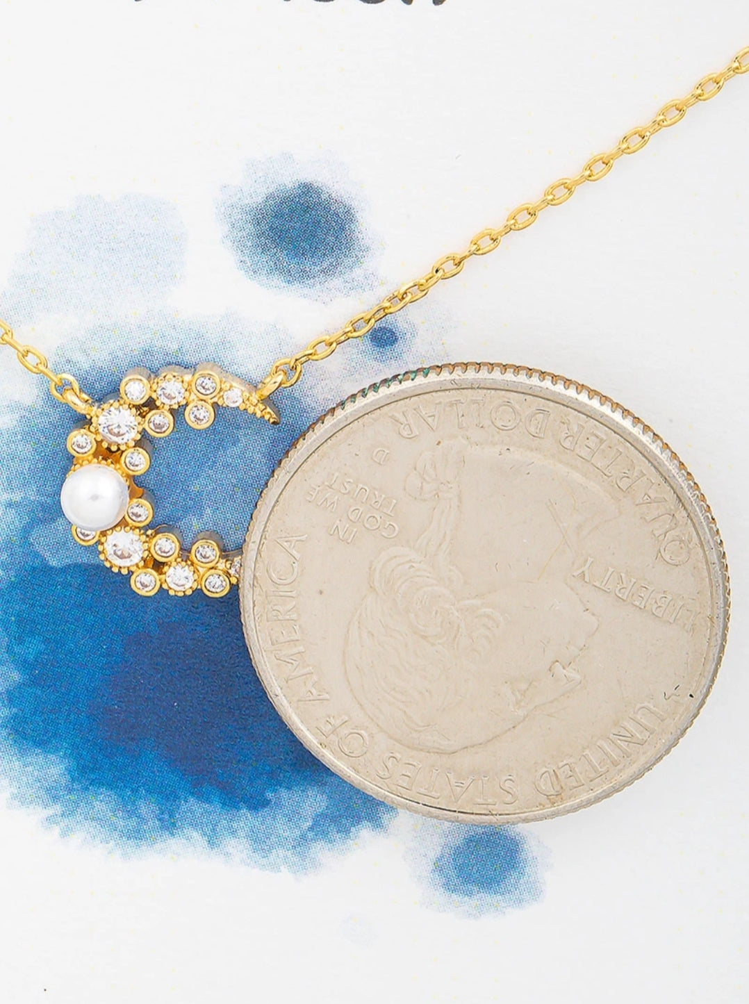 MOON Cluster Pendant Necklace 2