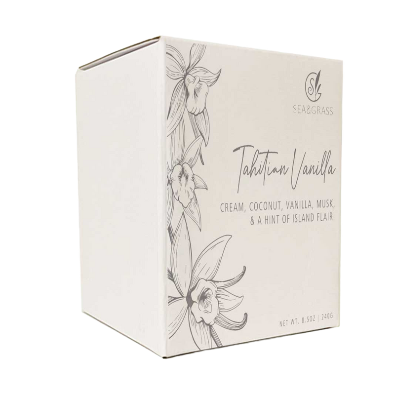 Island Tropical Scented Soy-Based Candle Tahitian Vanilla