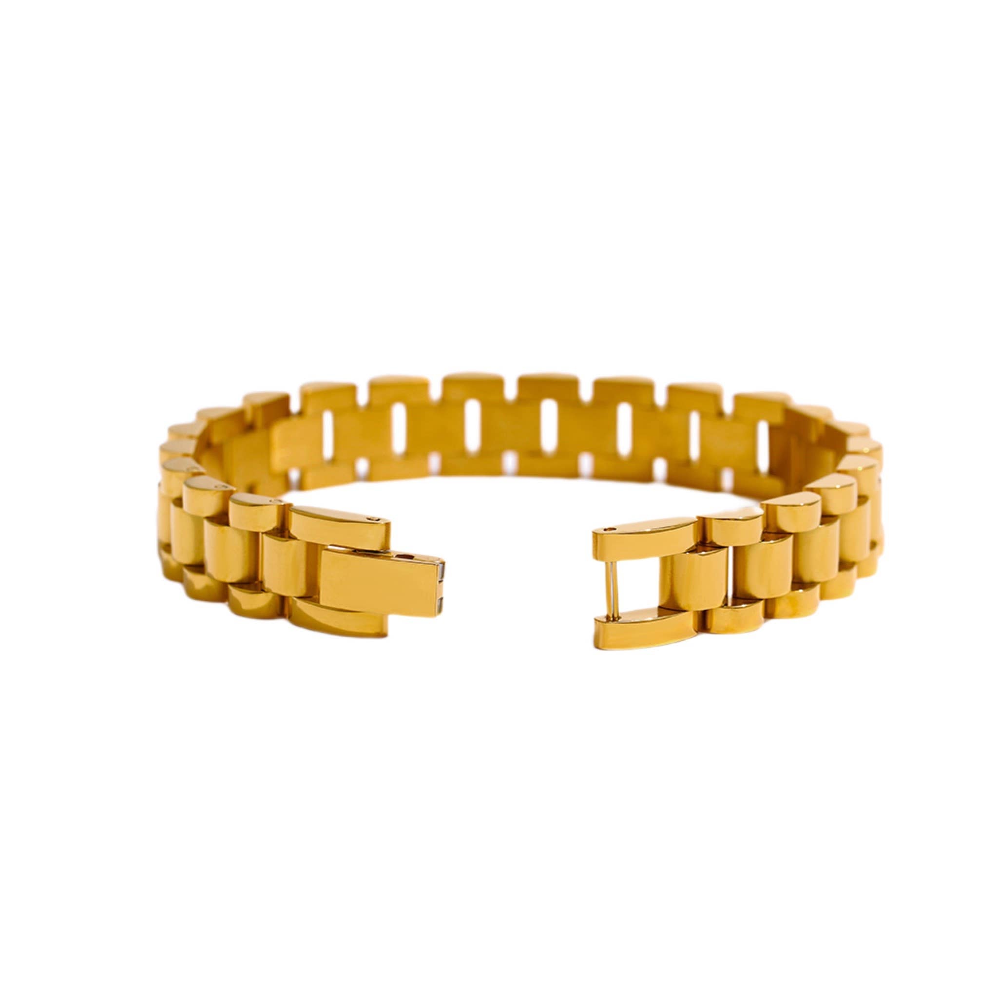 Victoria Gold Link Plated Bracelet (Lifetime Warranty)