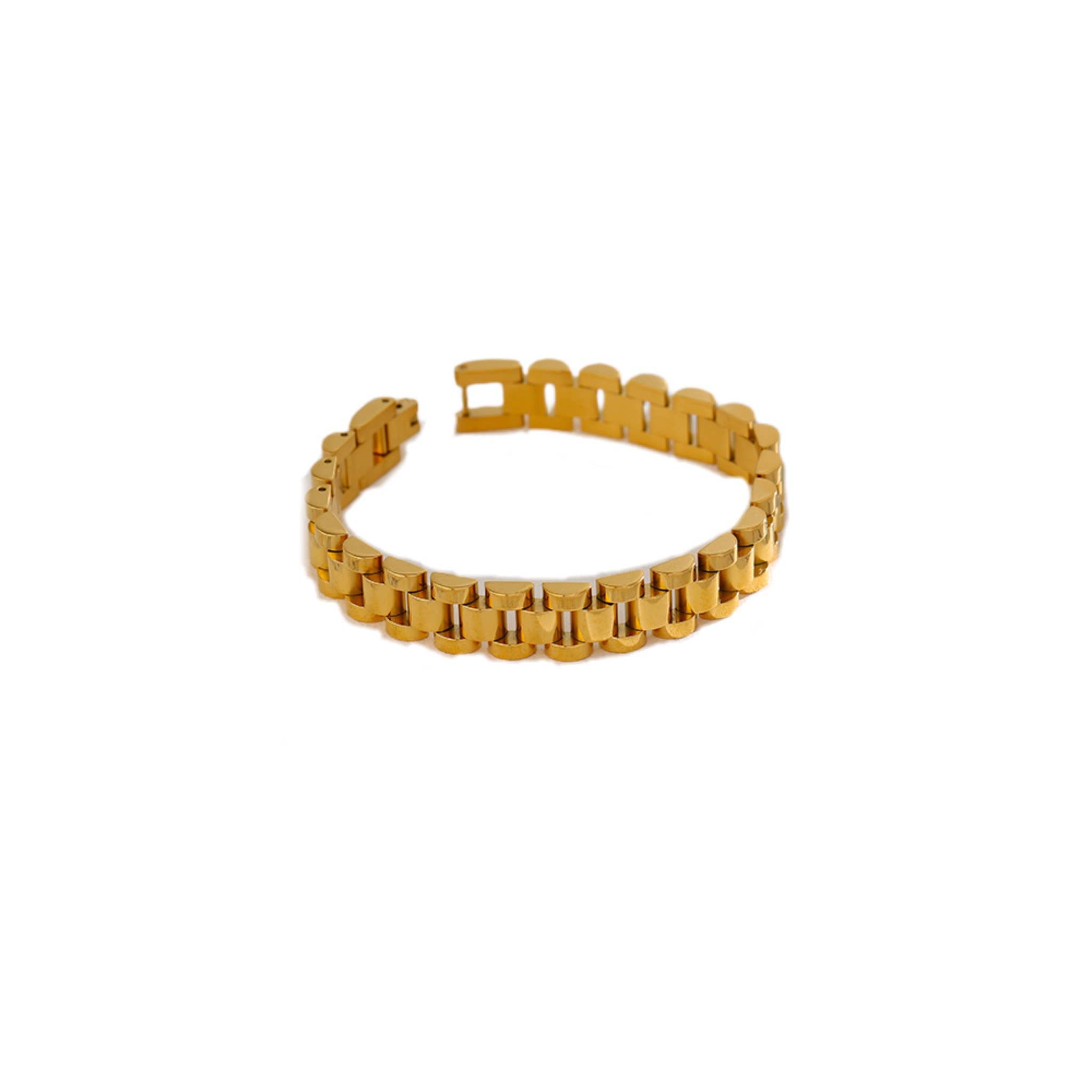 Victoria Gold Link Plated Bracelet (Lifetime Warranty)