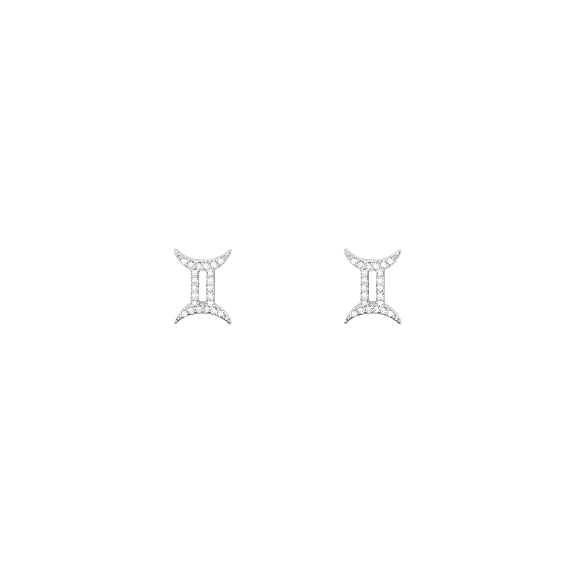 Zodiac Sign Constellation Earring gemini silver