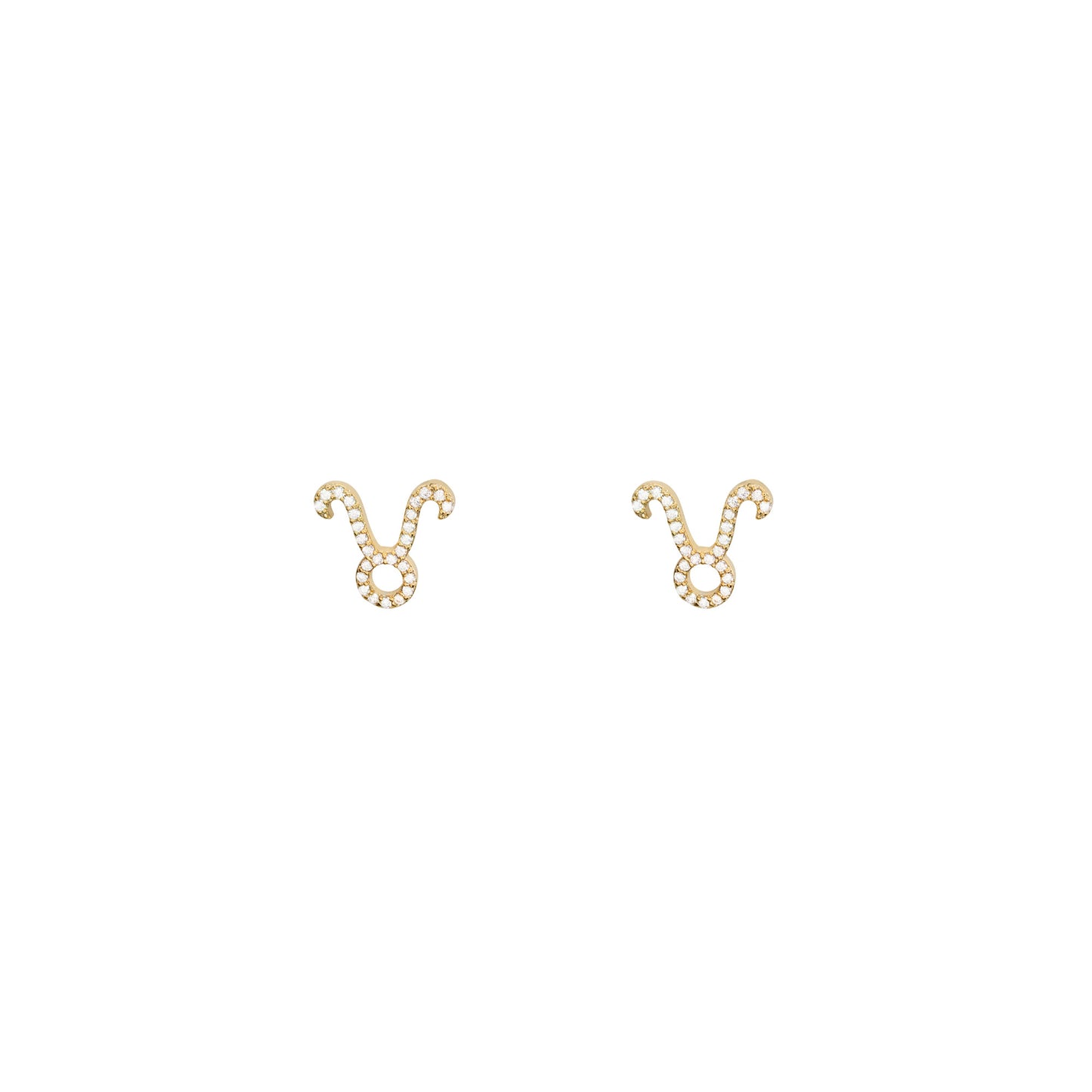 Zodiac Sign Constellation Earring taurus gold