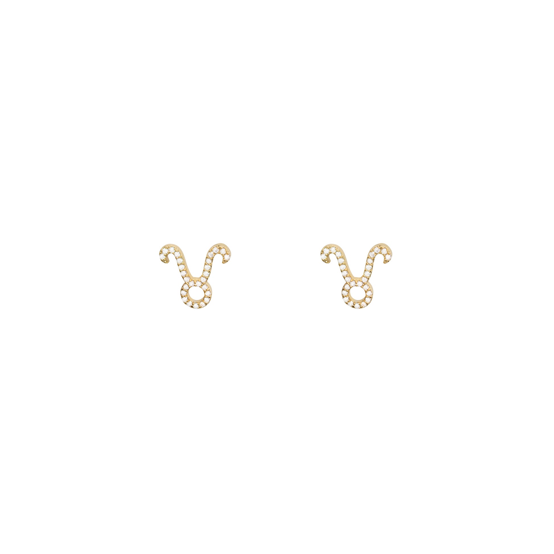 Zodiac Sign Constellation Earring taurus gold