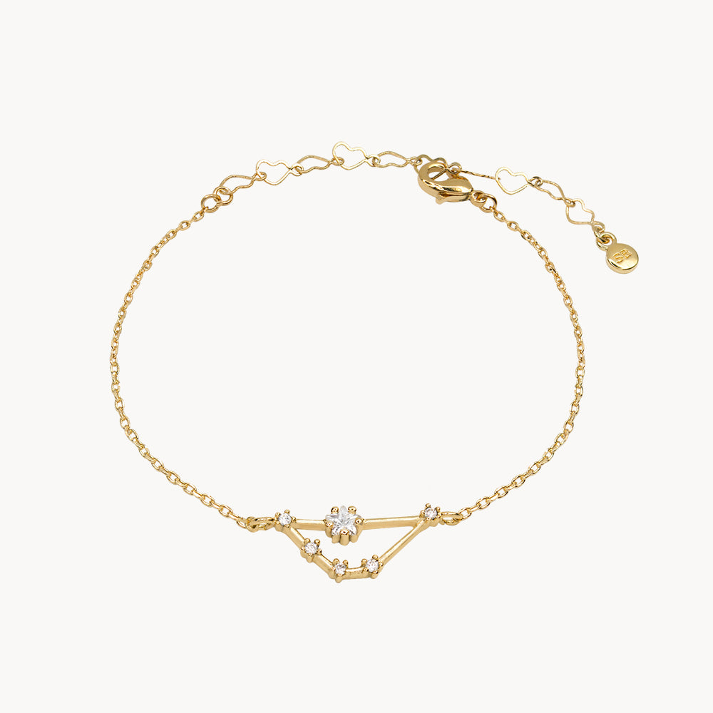 Zodiac Star Constellation Bracelet capricorn gold