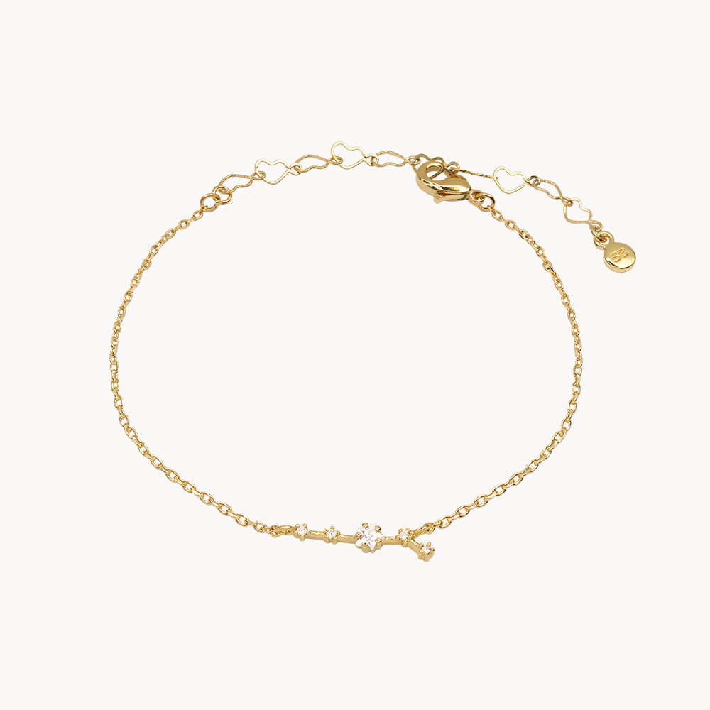 Zodiac Star Constellation Bracelet aries gold