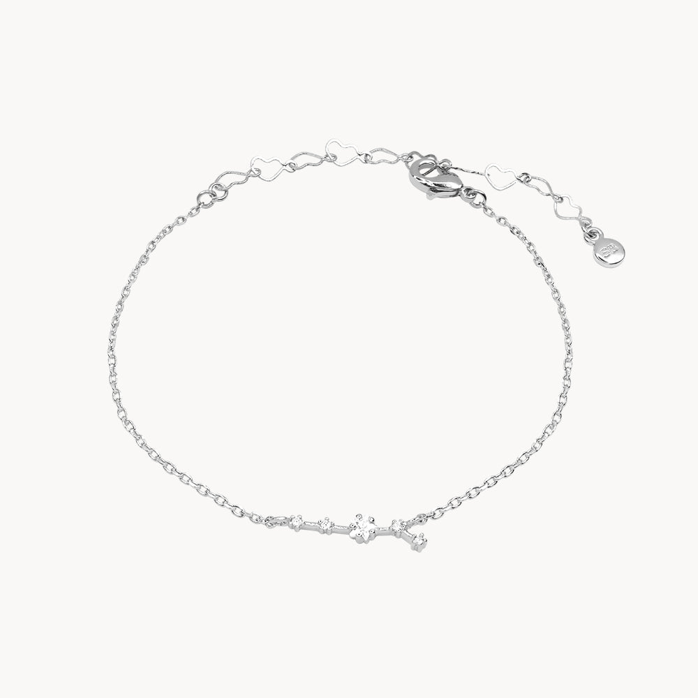 Zodiac Star Constellation Bracelet aries silver