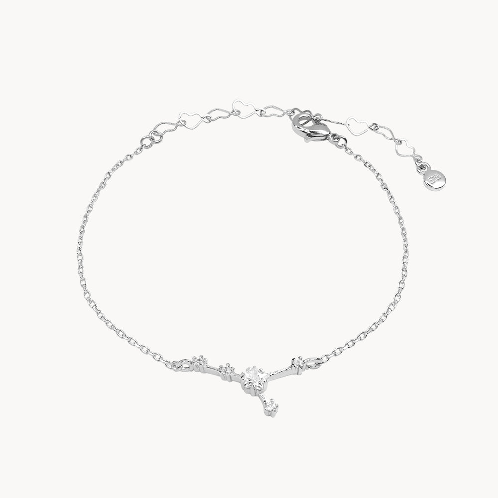 Zodiac Star Constellation Bracelet cancer silver