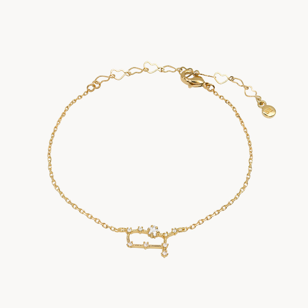 Zodiac Star Constellation Bracelet gemini gold