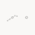 Zodiac Star Constellation Earring aries silver
