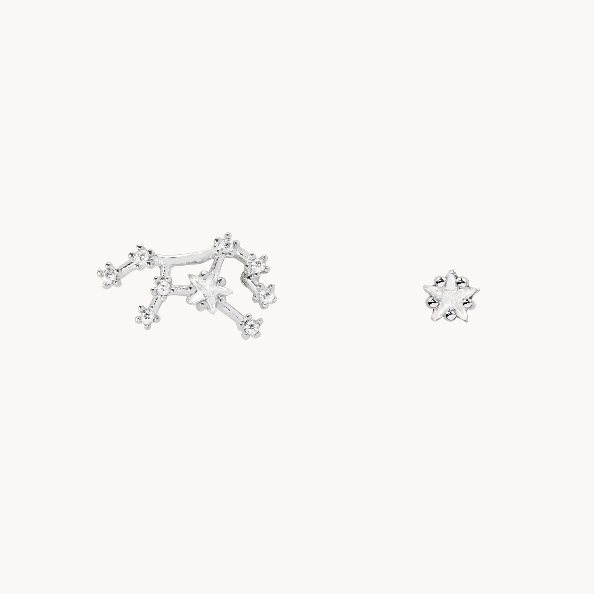 Zodiac Star Constellation Earring virgo silver
