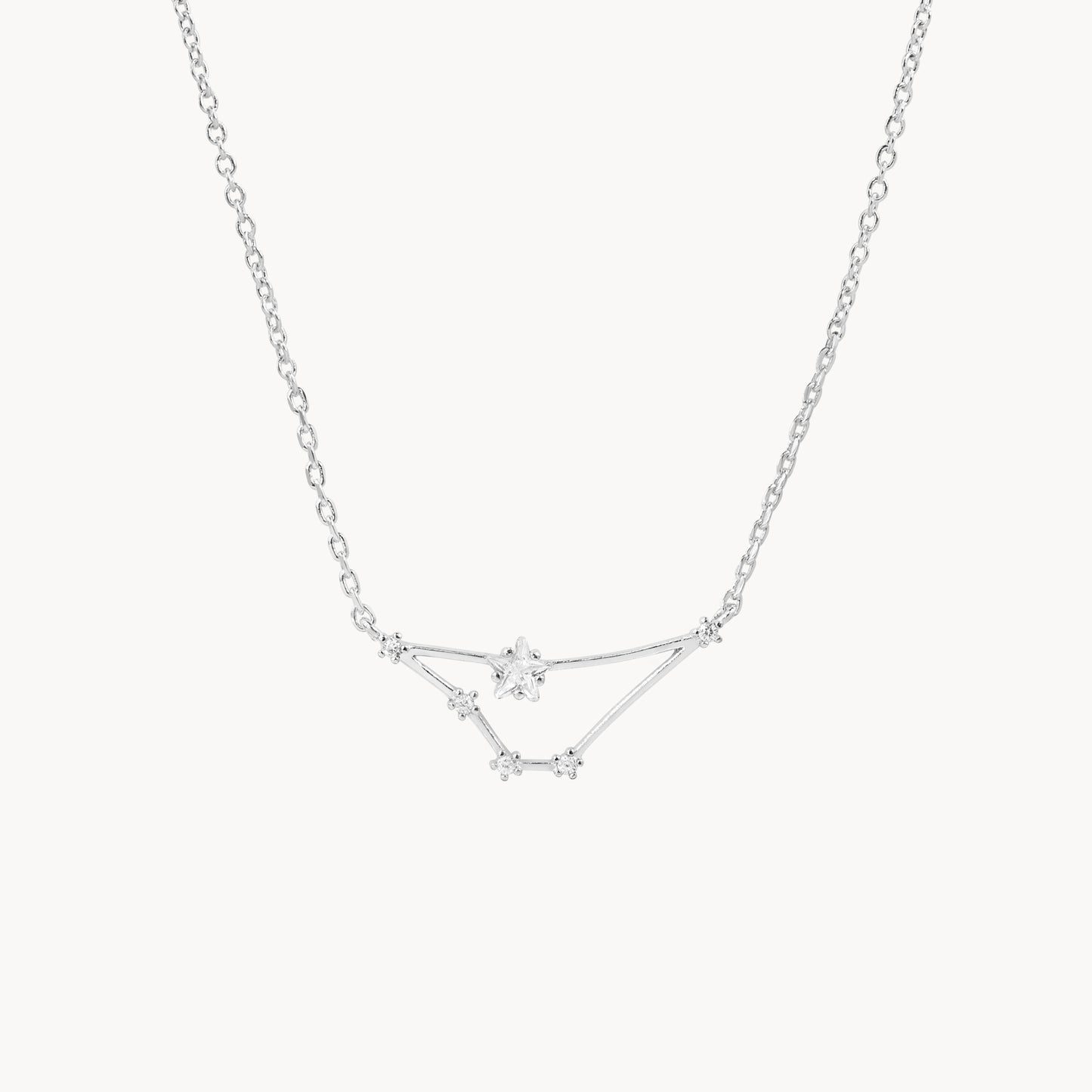 Zodiac Star Constellation Necklace capricorn silver