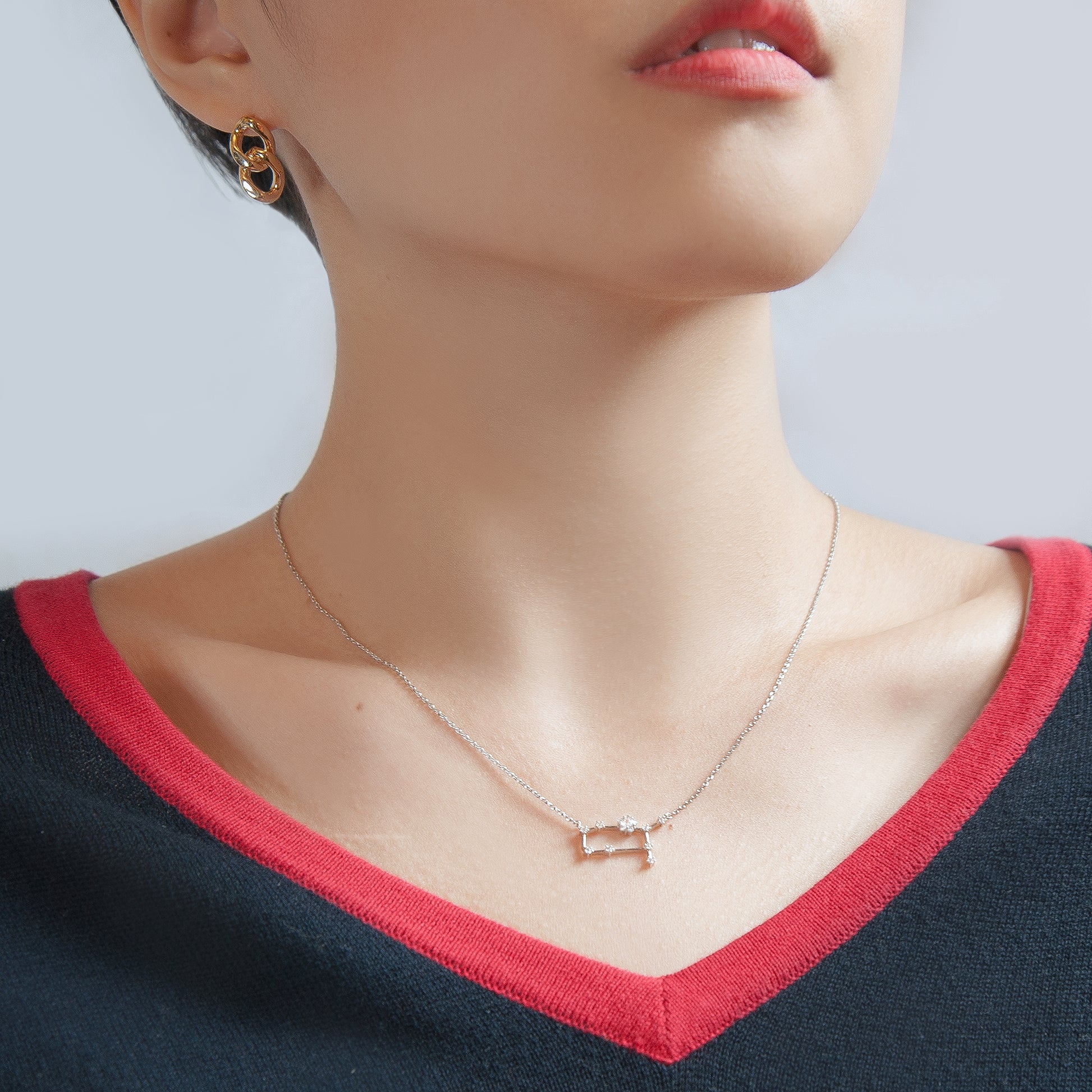 Zodiac Star Constellation Necklace gemini silver 2