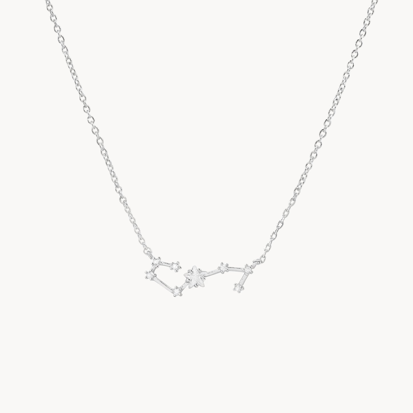 Zodiac Star Constellation Necklace scorpio silver