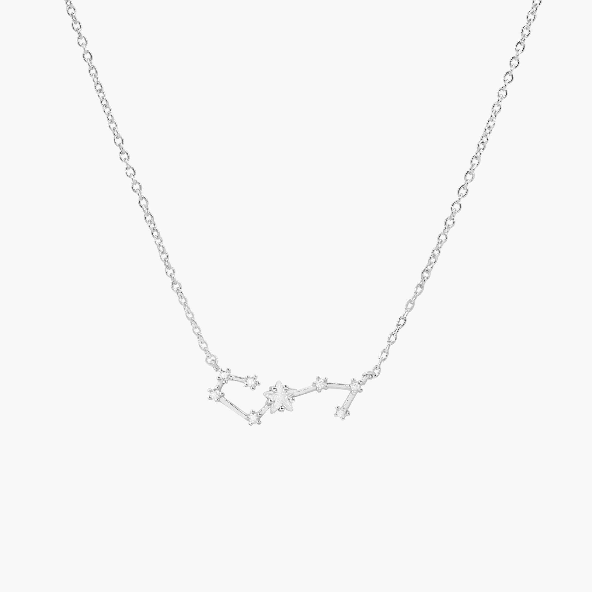 Zodiac Star Constellation Necklace scorpio silver