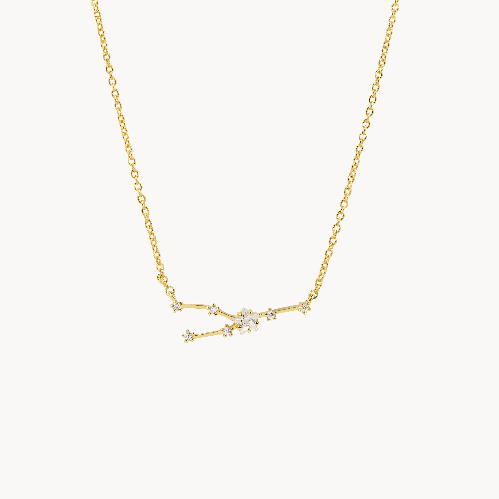 Zodiac Star Constellation Necklace taurus gold