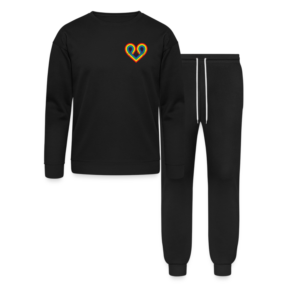 "Love is Love" Lounge Wear Set by Bella + Canvas - black